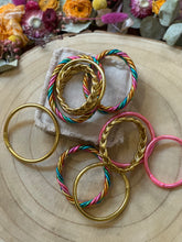 Charger l'image dans la galerie, Jonc Bouddhiste tressé double multicolore