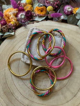 Charger l'image dans la galerie, Jonc Bouddhiste tressé double multicolore