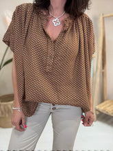 Charger l&#39;image dans la galerie, Blouse gaze pois 5121
