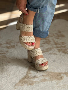 Sandales crochet