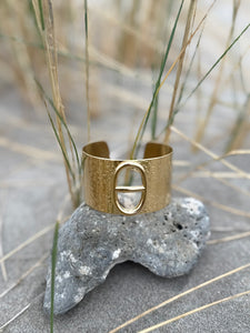 Manchette maille marine