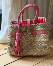 Charger l'image dans la galerie, Panier MARRAKECH rose corail PM
