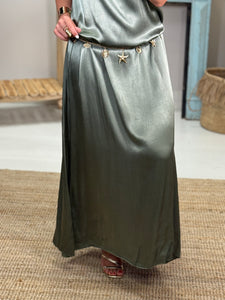 Robe satinée 08763