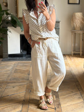 Charger l'image dans la galerie, Pantalon barrel lin

