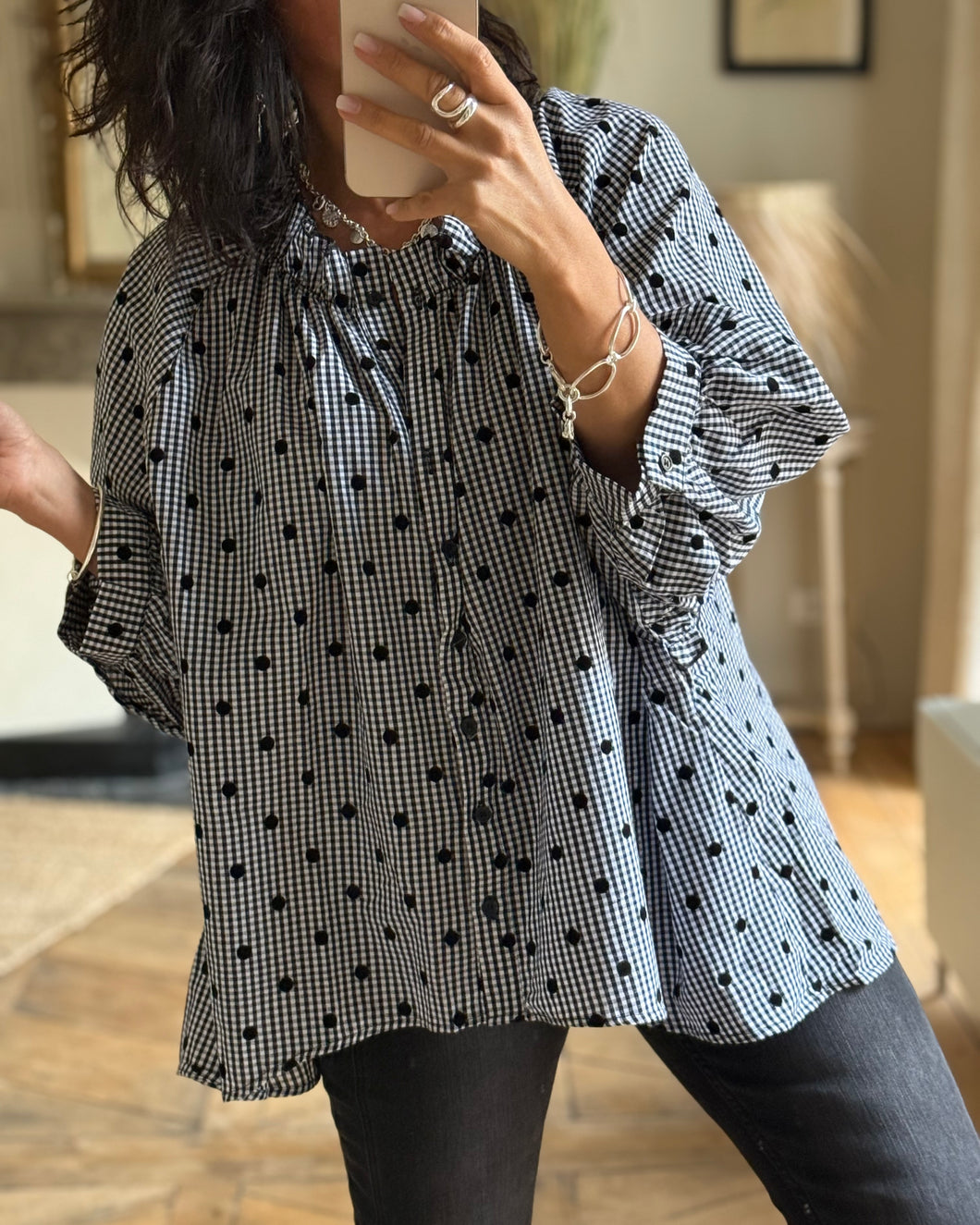 Chemise pois Z039