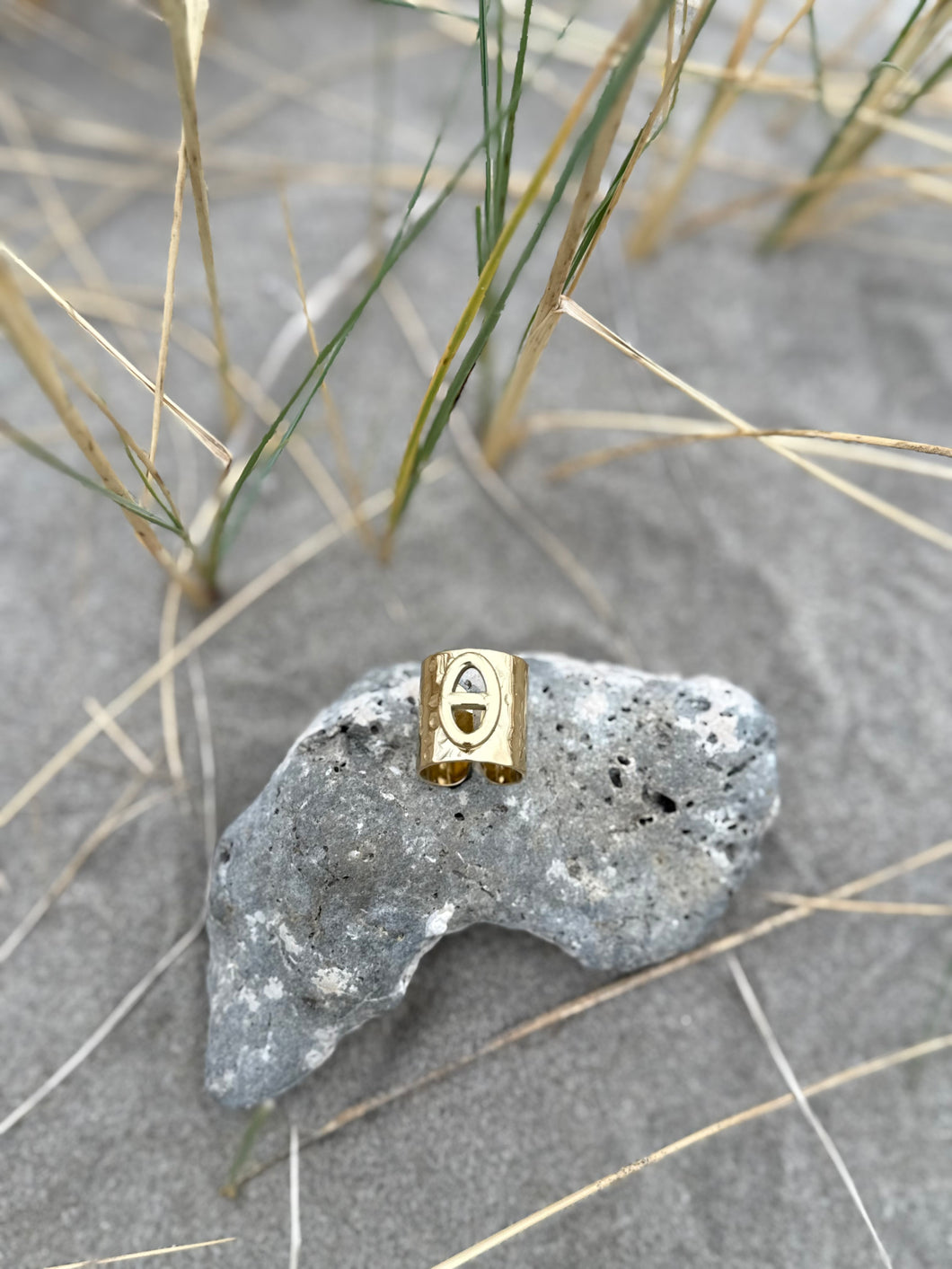 Bague maille marine