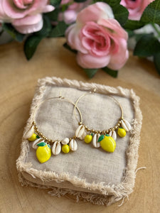 Boucles d’oreilles citron