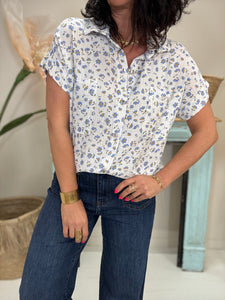 Chemise  fleur 9581