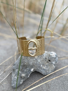 Manchette maille marine