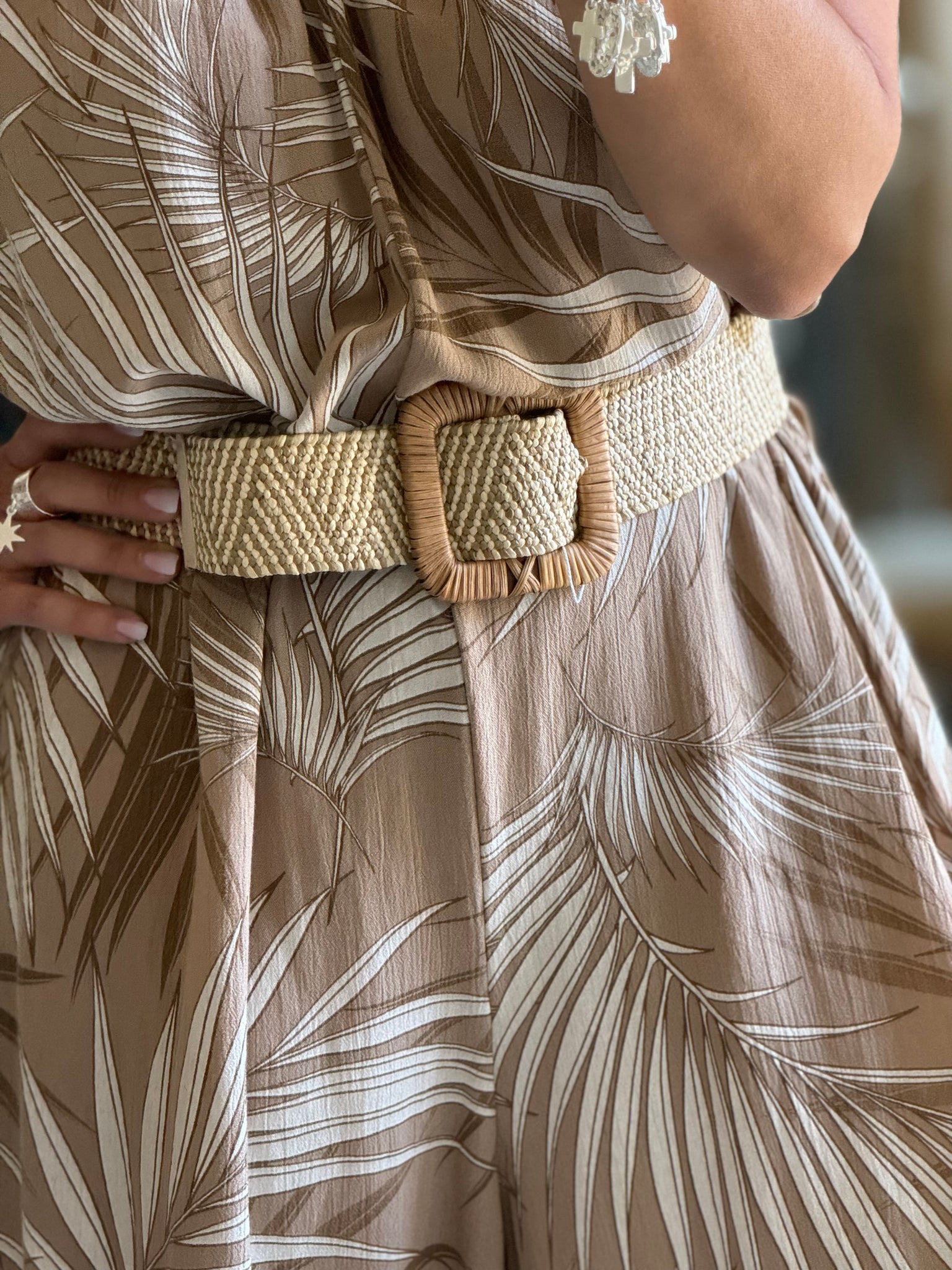 Ceinture élastique multiposition osier