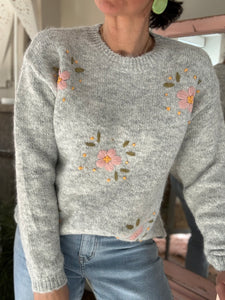 Pull fleur 8758