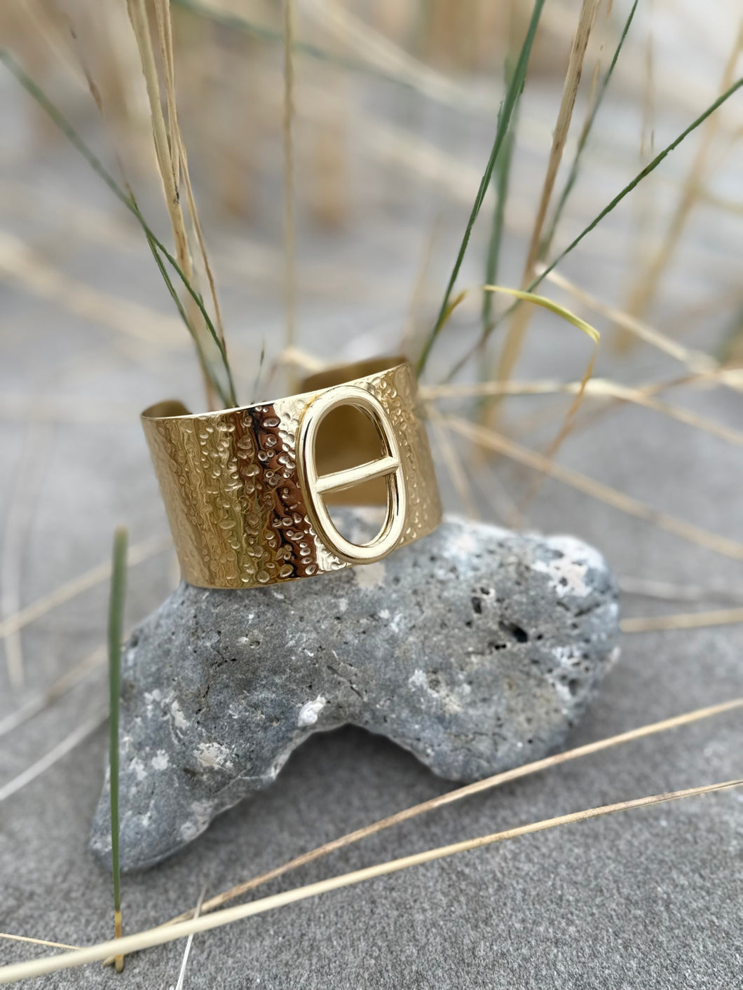 Manchette maille marine