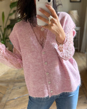 Charger l'image dans la galerie, Ensemble gilet + t-shirt dentelle 8321
