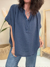Charger l&#39;image dans la galerie, Blouse gaze pois 5121
