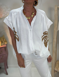 Chemise palmier 7019