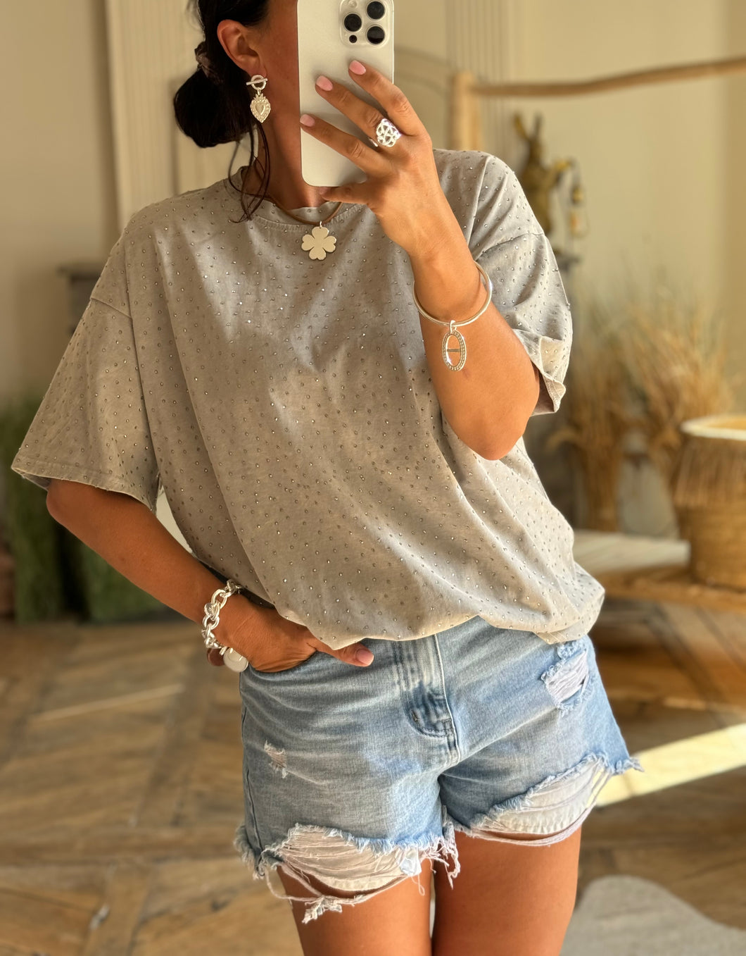 Tee-shirt strass