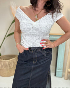 Top dentelle 32060