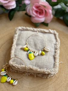 Boucles d’oreilles citron