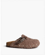 Charger l'image dans la galerie, Mules bouclettes taupe 6610
