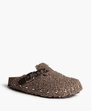 Charger l'image dans la galerie, Mules bouclettes taupe 6610
