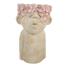 Charger l'image dans la galerie, Pot de fleurs 20x19x31 cm Beige Terre cuite

