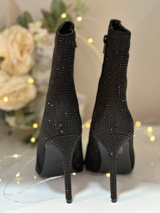 Bottines à talons Strass