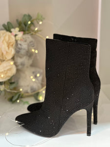 Bottines à talons Strass